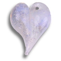 Misty White Heart Pendant